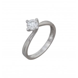 δαχτυλίδι  λευκός   χρυσός      Κ14