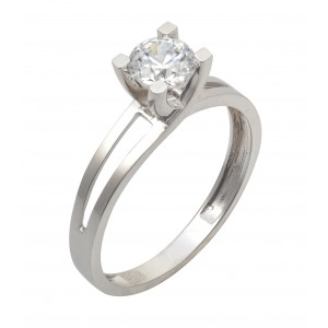 δαχτυλίδι  λευκός   χρυσός      Κ14